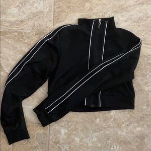 Sparkle black cropped jacket